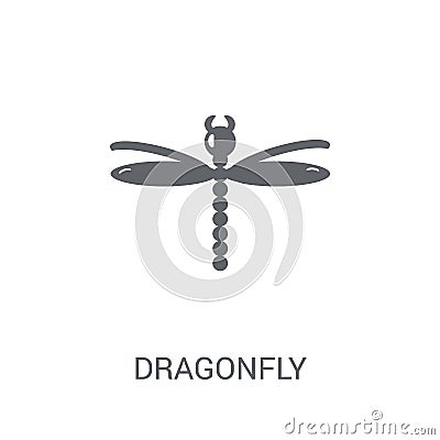 Dragonfly icon. Trendy Dragonfly logo concept on white background from Fairy Tale collection Vector Illustration