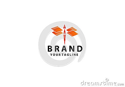 Dragonfly logo design. Vector illustration Vector Illustration