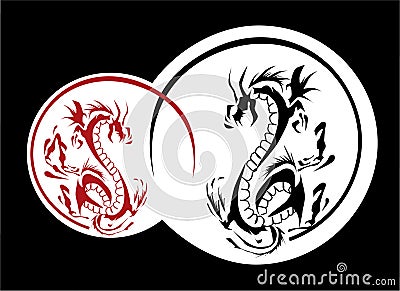 Dragons Vector Illustration