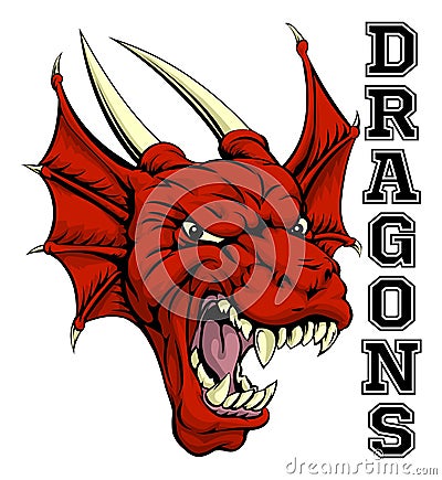 Dragons Mascot Vector Illustration