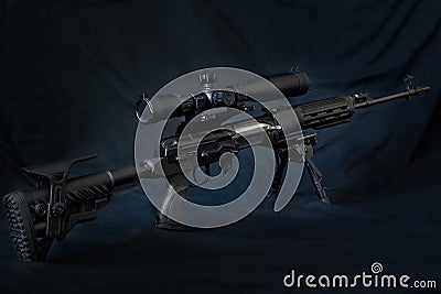 Dragunov sniper rifle Stock Photo