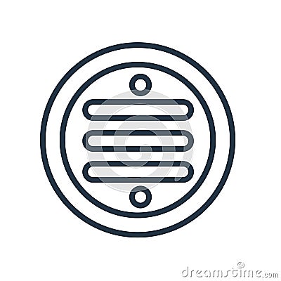 Drain icon vector isolated on white background, Drain sign Vector Illustration