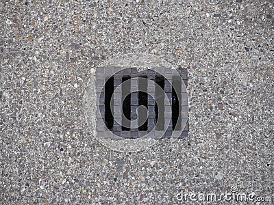 drain manhole detail Stock Photo