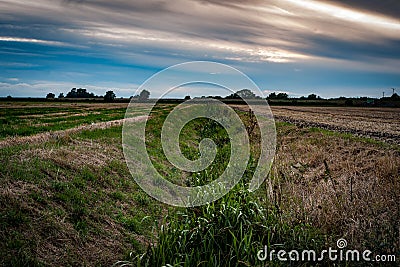 Drainage channel Stock Photo