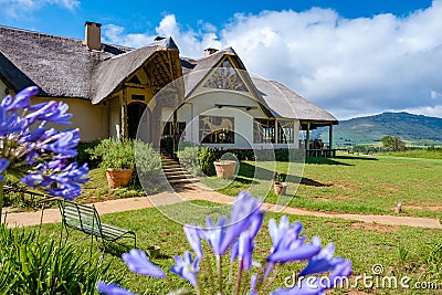 Drakensberg Giant Castle South Africa,Lodge in the mountains Drakensberg mountain ,Central Drakensberg Kwazulu Natal Editorial Stock Photo