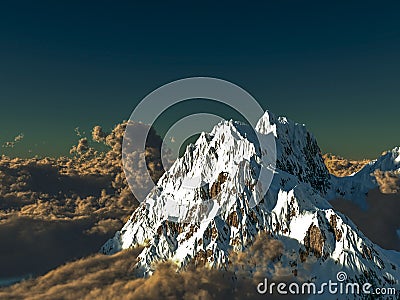 Dramatic alpine landscape Stock Photo