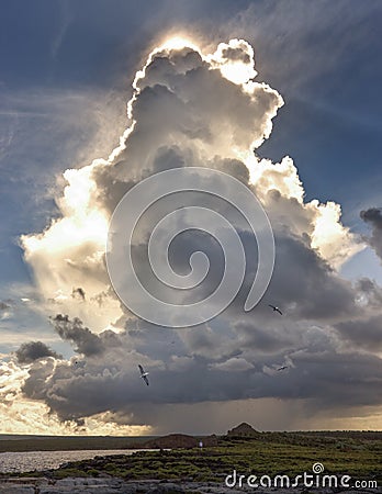 Dramatic cloud Stock Photo