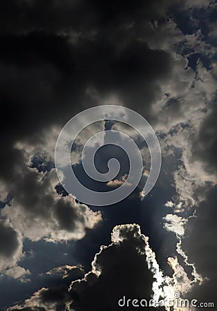 Dramatic Cloud Formation Stock Photo