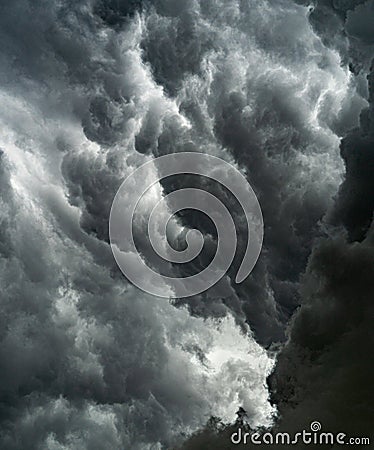 Dramatic cloud formation before a storm Stock Photo