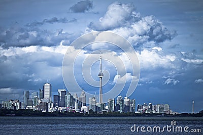 Dramatic Cloud over Toronto Stock Photo