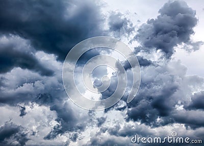 Dramatic Clouds Background Stock Photo