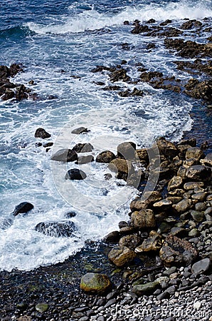 Dramatic coast, Grand canaria, Atlantic ocean Stock Photo