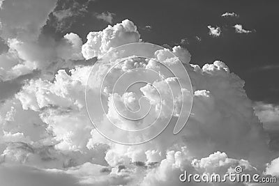Dramatic cumulonimbus cloud in sky. Natural abstract background Stock Photo