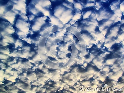 Dramatic cumulus summer clouds Stock Photo