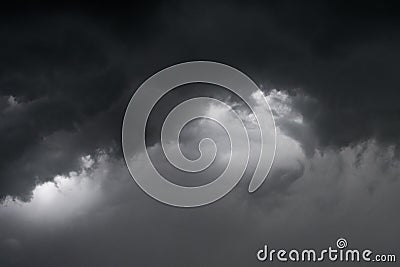 Dramatic dark clouds design for background and s Stock Photo