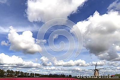 Dramatic Dutch sky Stock Photo