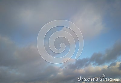 Dramatic high altitude clouds background Stock Photo