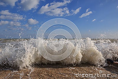 Dramatic image of waves Stock Photo