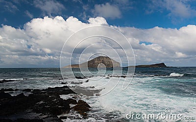 Dramatic landscape of Oahu, Hawaii Stock Photo