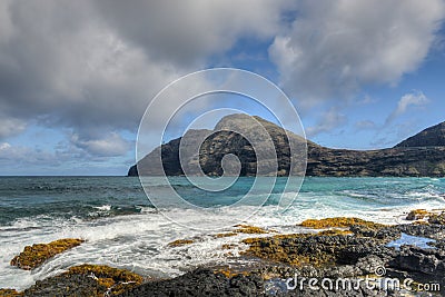 Dramatic landscape of Oahu, Hawaii Stock Photo