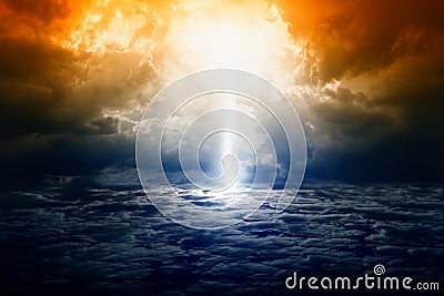 Dramatic nature background Stock Photo