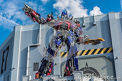 Optimus Prime at Universal Studios Editorial Stock Photo