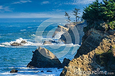 Dramatic Oregon Coast Stock Photo