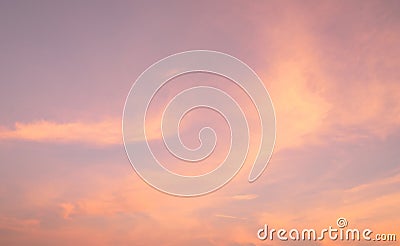 Dramatic pink sky and clouds abstract background. Art picture of pink clouds texture. Beautiful sunset sky. Sunset abstract Stock Photo