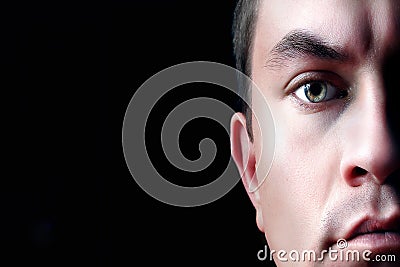 Dramatic portrait Stock Photo