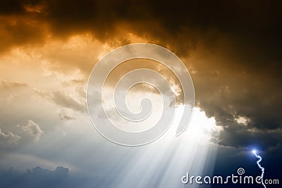 Dramatic sky Stock Photo