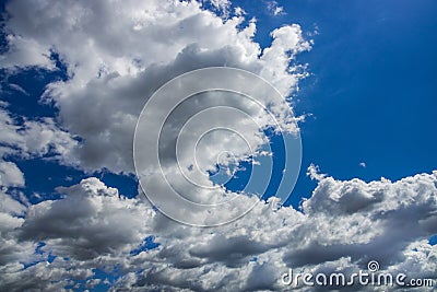 Dramatic sky clouds Stock Photo