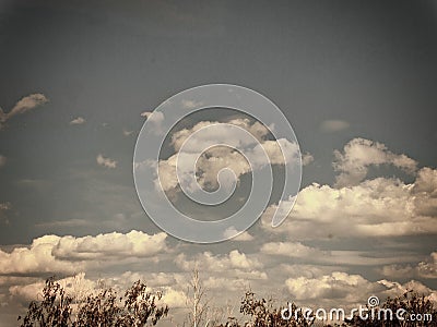 Dramatic sky with clouds, background for presentation Stock Photo