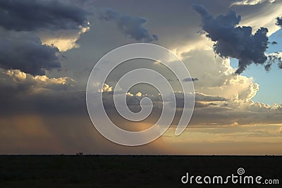 Dramatic sky before storm Stock Photo