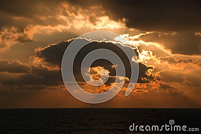 Dramatic sunrise Stock Photo