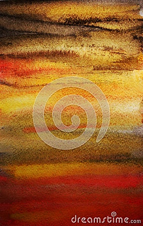Dramatic watercolor hand painted art background Stock Photo