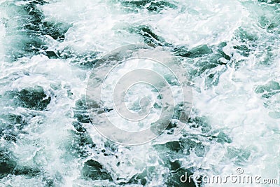 Dramatic wave breaking action Stock Photo