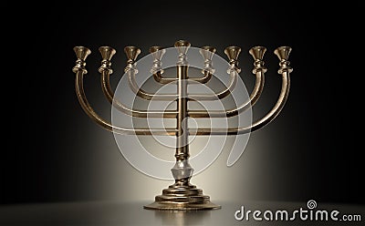 Menorah Casting Stock Photo