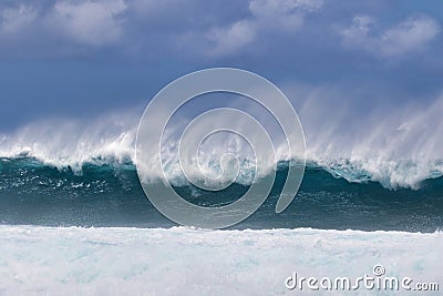 Crashing surf at La Perouse Bay on Maui. Stock Photo