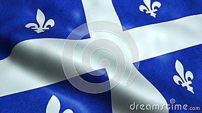 Drapeau d'agitateur du Québec Province ou territoire du Canada Boucle sans fil illustration stock Drapeau d'agitateur du Québec Province ou territoire du Canada Boucle sans fil illustration stock