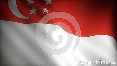Drapeau de Singapour Drapeau de Singapour