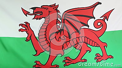 Drapeau de textile du Pays de Galles Drapeau de textile du Pays de Galles