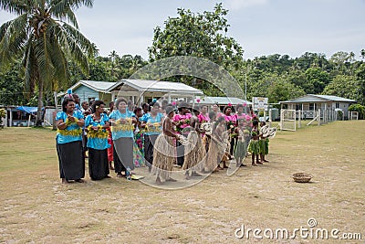 Dravuni Island: Singing Performance Editorial Stock Photo