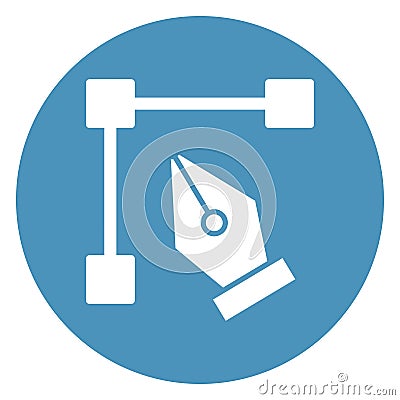Draw tool, illustrator shape Isolated Vector Icon which can be easily modified or edited Vector Illustration