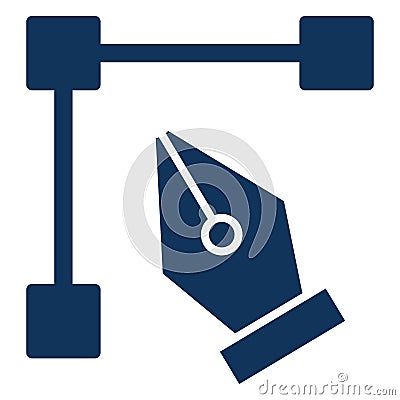 Draw tool, illustrator shape Isolated Vector Icon which can be easily modified or edited Vector Illustration