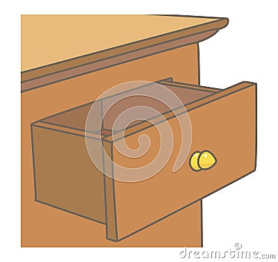 Drawer Vector Illustration