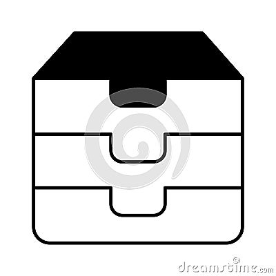 Drawers Glyph Style vector icon which can easily modify or edit Vector Illustration