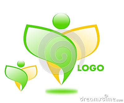 Drawing company logo. Vector Illustration