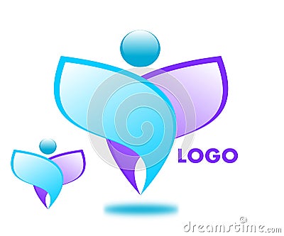 Drawing company logo. Vector Illustration