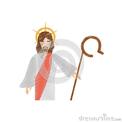 drawing jesus christ resurrects Cartoon Illustration