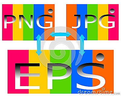 Drawing logo of png jpg eps file. Vector Illustration